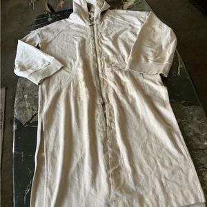 Young fabulous and broke beige hooded maxi sweater coat size M